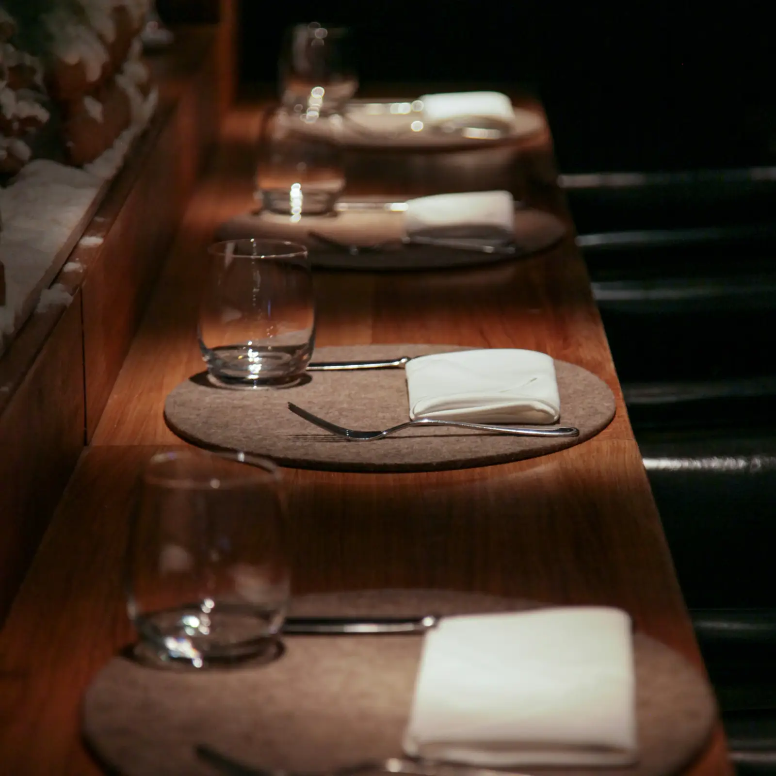 Köksteamet i arbete under service